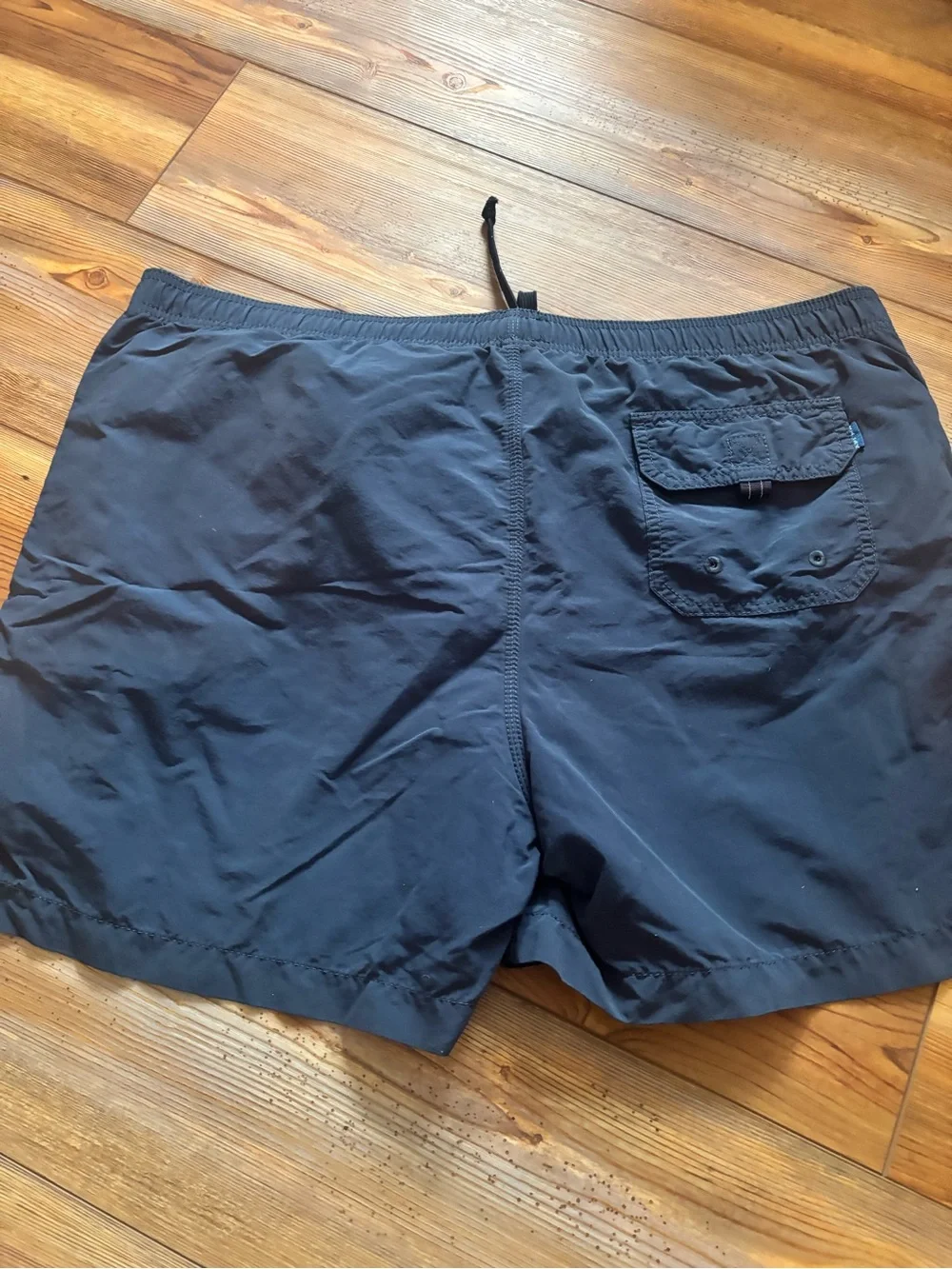 Tommy Bahama Teal Mesh Lined Swim Shorts with Navy Waistband